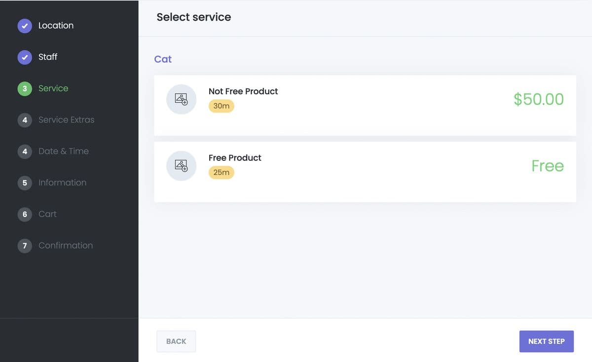 Free Service Price Label