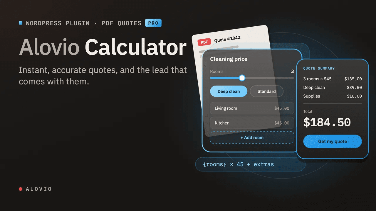Alovio Calculator — Pro