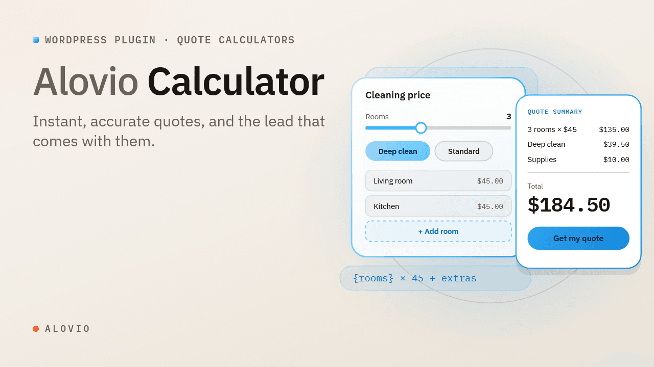 Alovio Calculator — Pro